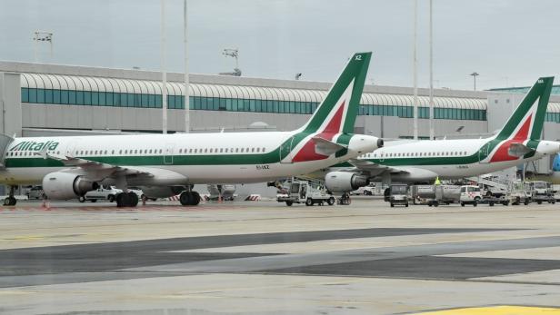 Die Alitalia-Maschinen bleiben am Boden.