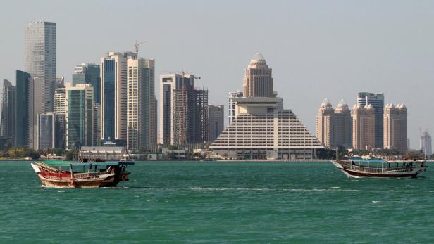 Blick auf Doha, Katar.