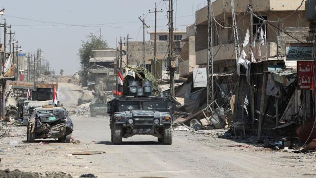 Irakische Streitkräfte in Mosul.