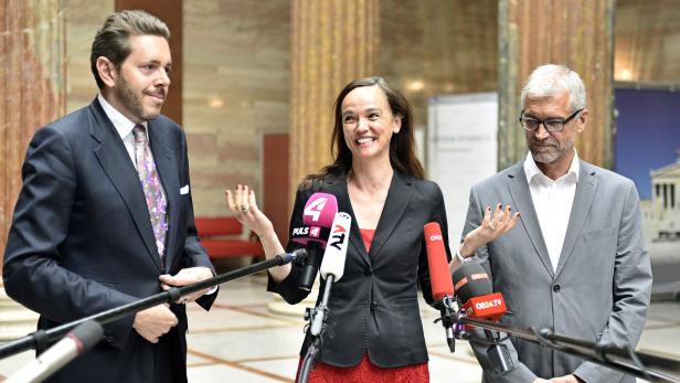 Harald Mahrer (ÖVP), Sonja Hammerschmid (SPÖ), Harald Walser (Grüne)