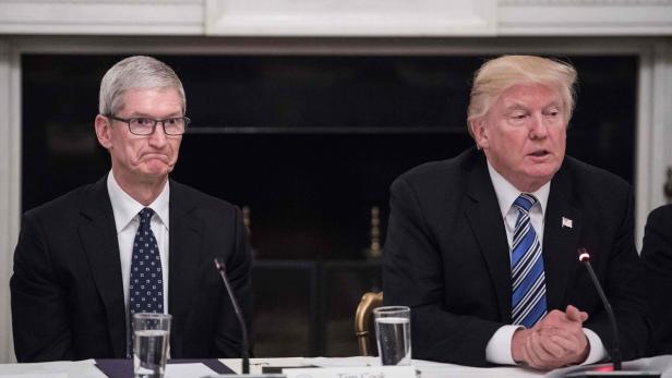Apple-Chef Tim Cook und Donald Trump