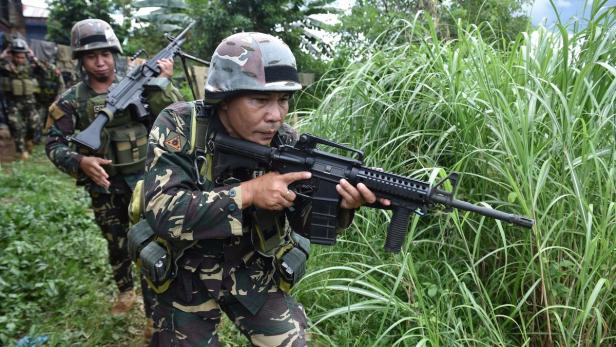 Philippinische Soldaten auf Mindanao (19. Juni 2017)