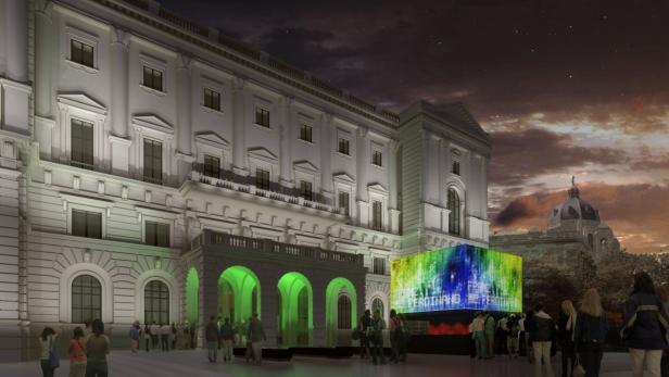 Entwurf: So könnte das Weltmuseum am Heldenplatz 2016 aussehen