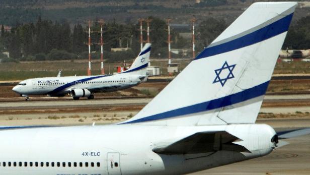 Flugzeuge von der israelischen Fluglinie El Al.