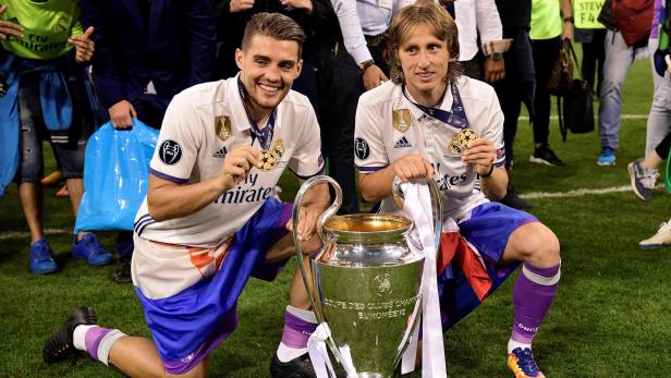 2017: Kovacic (li.) holte mit Real und Modric die Champions League.