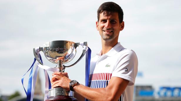 Djokovic sicherte sich den Sieg in Eastbourne.