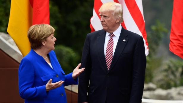 Angela Merkel und Donald Trump beim G-7-Gipfel auf Sizilien