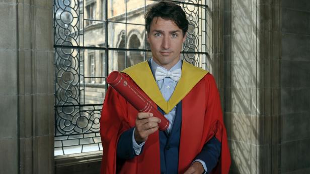 Die Universität von Edinburgh verlieh Trudeau erst kürzlich einen Ehrentitel.