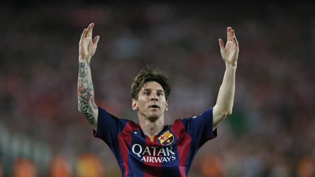 Messi war am Samstag wieder in prächtiger Spiellaune.