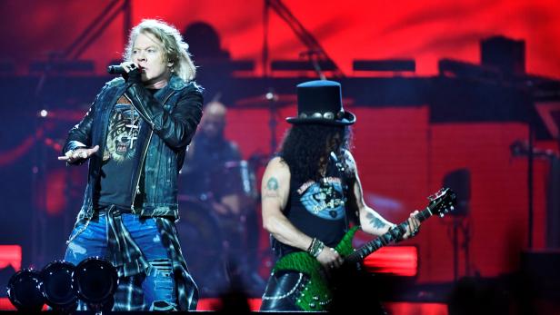 Axl Rose und Slash auf Europatournee: Ende Juni spielten Guns N&#039; Roses in Stockholm.