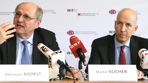 Wifo-Chef Christoph Badelt und IHS-Chef Martin Kocher