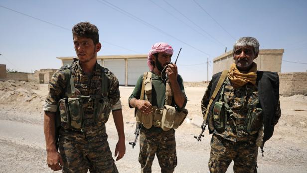 SDF-Kämpfer bei Rakka