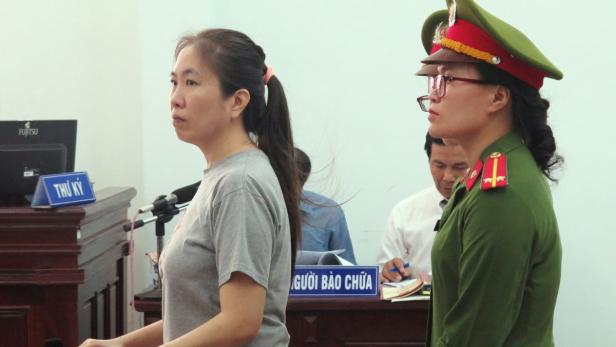 Nguyen Ngoc Nhu Quynh (links) am 29. Juni