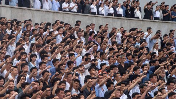 Kundgebung in Pyongyang.