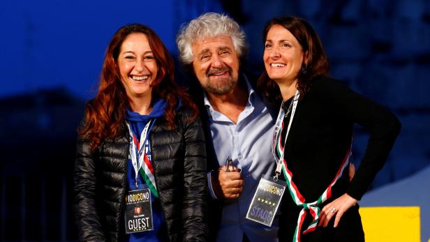 Parade-Populist: Beppe Grillo, Gründer der italienischen &quot;5-Sterne&quot;.