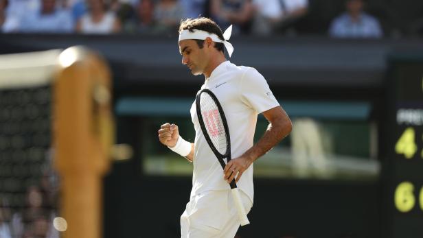 Federer ist in Wimbledon weiterhin in bestechender Form.