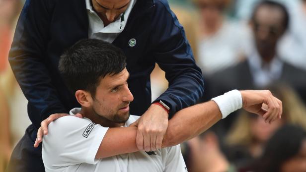Novak Djokovic hatte zuletzt immer wieder Probleme mit dem Ellbogen.