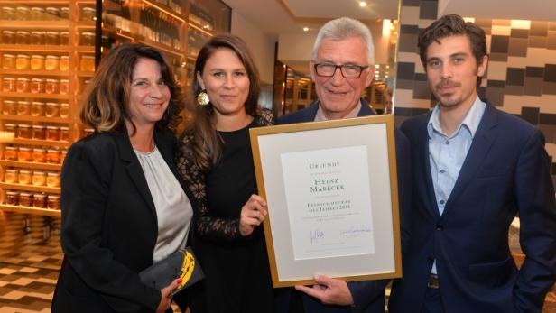 Familie Heinz Marecek, Sohn Ben, Tochter Sarah und Ehefrau Christine.