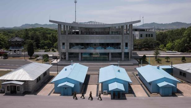 Die Demarkationslinie zwischen Nord- und Südkorea