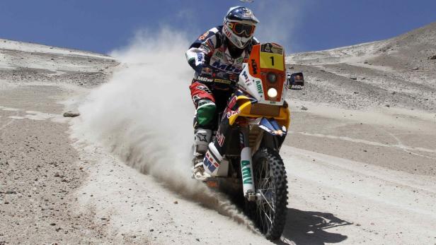 KTM-Pilot Marc Coma hat die Rallye Dakar bereits drei mal gewiinen können.