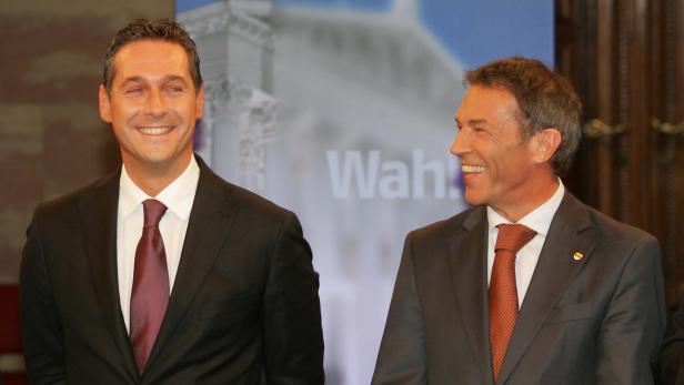 Der ehemalige FPÖ-Chef Haider (rechts) und sein Nachfolger Strache
