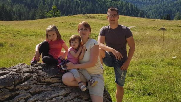 Marcus Heier und sein Frau Kathrin waren mit ihren Kindern auf Wanderurlaub.