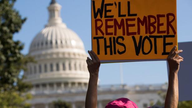 Proteste vor dem Kapitol in Washington gegen die Abschaffung von &quot;Obamacare&quot;.