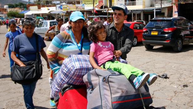 Venezolaner auf der Flucht nach Kolumbien.