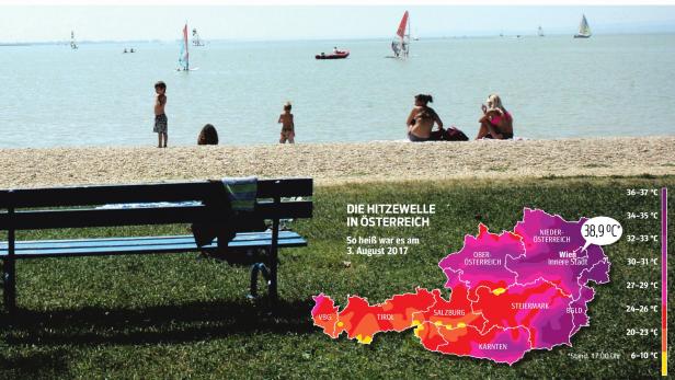 38,9 Grad: Hitze trübt in Seen das Badevergnügen