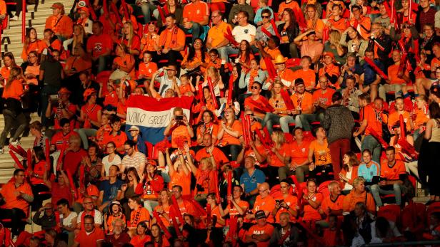 Ein Land in Orange: Die Niederlande sind im Fußball-Taumel.