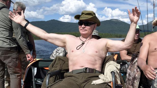 Putin lässt die Öffentlichkeit an seinem Urlaub teilhaben - und an seinem Körper