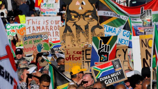 Anti-Zuma Proteste in Südafrika