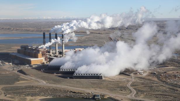 Ein Kohlekraftwerk nahe Rock Springs, im US-Bundesstaat Wyoming
