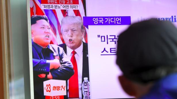 Trump droht Nordkorea, Kim mit Präventivschlag.