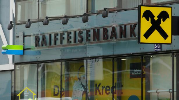 Bild: Raiffeisen-Filiale in Wien.