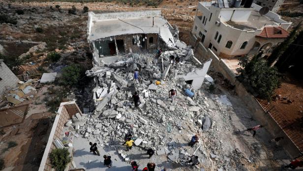 Mit Bulldozern weggeräumt: Haus in Deir Abu Meshal, bei Ramallah