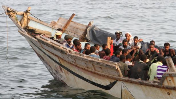 Migranten erhoffen sich eine Weiterreise in die Golfstaaten