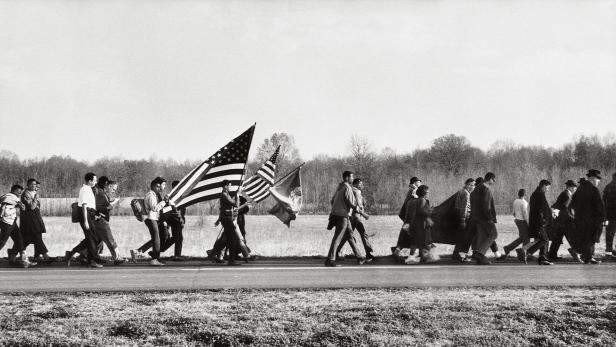 Protestmarsch von Selma nach Montgomery, 1965; Copyright: © 2017 Steve Schapiro