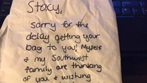 Airline schreibt bewegenden Brief an krebskranke Frau