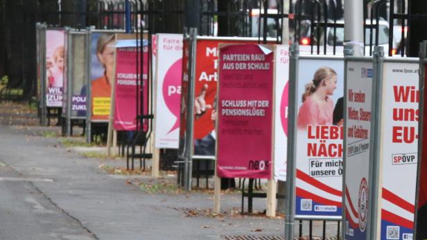 Die Kleinparteien haben kaum Budget für Plakat-Wahlkampf (Bild: 2013)