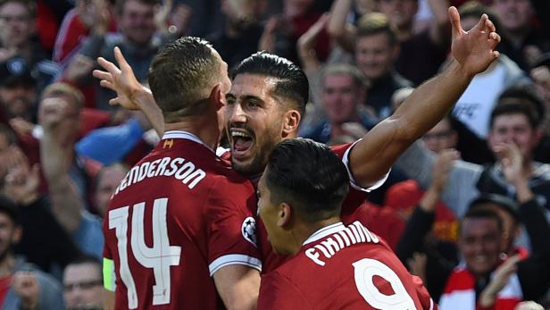 Roter Jubel: Die Liverpool-Spieler feiern