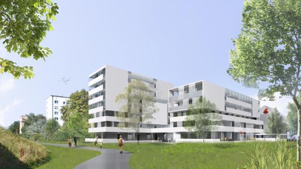 Im Salzburger Stadtteil Lehen entstehen 43 geförderte Mietwohnungen.