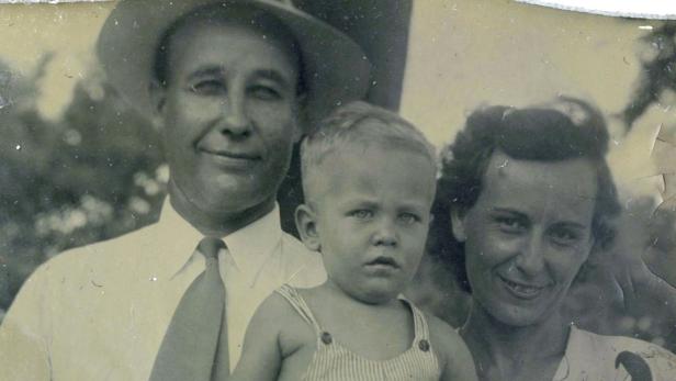 Edna und Parker Ford, 1945: Richard war ein Jahr alt