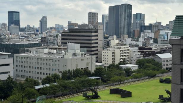 Raketenabwehrsysteme in Tokio.