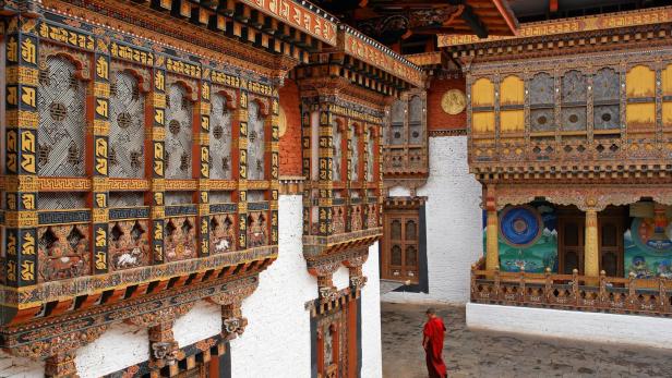 Die Klosterburg von Punakha ist eine der bedeutendsten des Landes