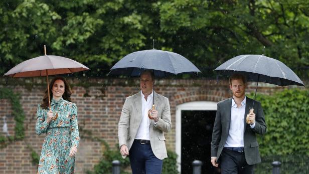 In den Memorial Gardens des Kensington Palastes gedachten William und Harry schon am Vorabend des Todestages (31. August) ihrer Mutter Diana.