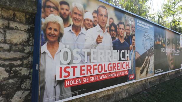 Wahlplakat der SPÖ: 461 Bewerber stehen auf ihrer Bundesliste