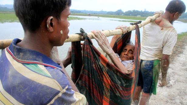 Rohingya auf der Flucht