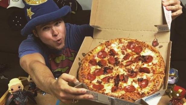 Der Amerikaner Brian Northrup hat ein Jahr lang jeden Tag Pizza gegessen.