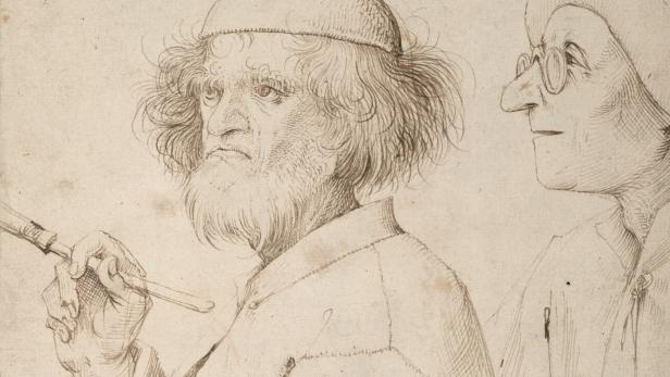 Pieter Bruegel d. Ä.: Maler und Käufer, um 1565 (Ausschnitt)